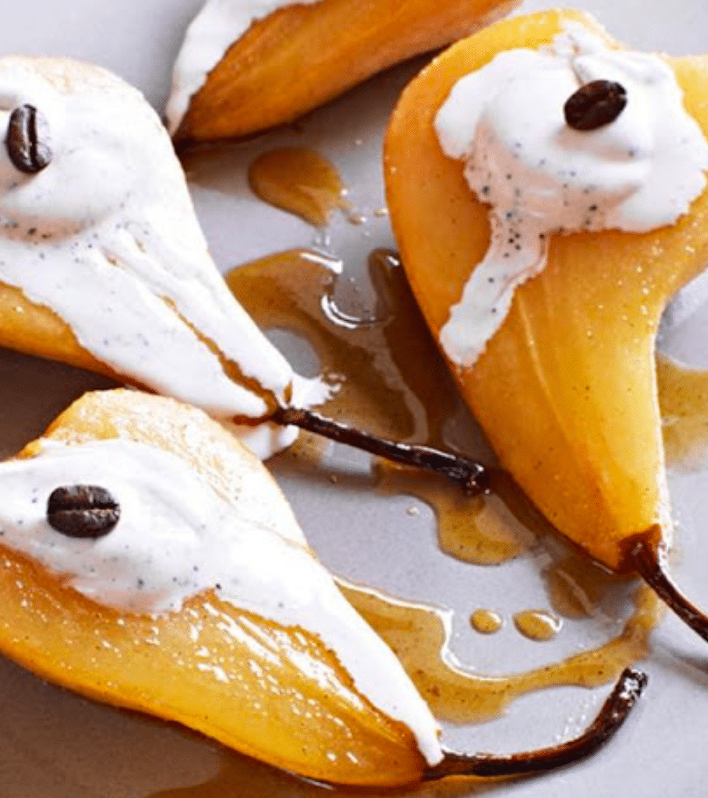 Smoked Pears With Mascarpone Cheese Recipe