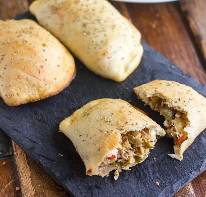 Smoked Chicken Calzones