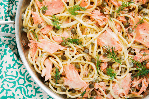 Cold Smoked Salmon Pasta Recipe